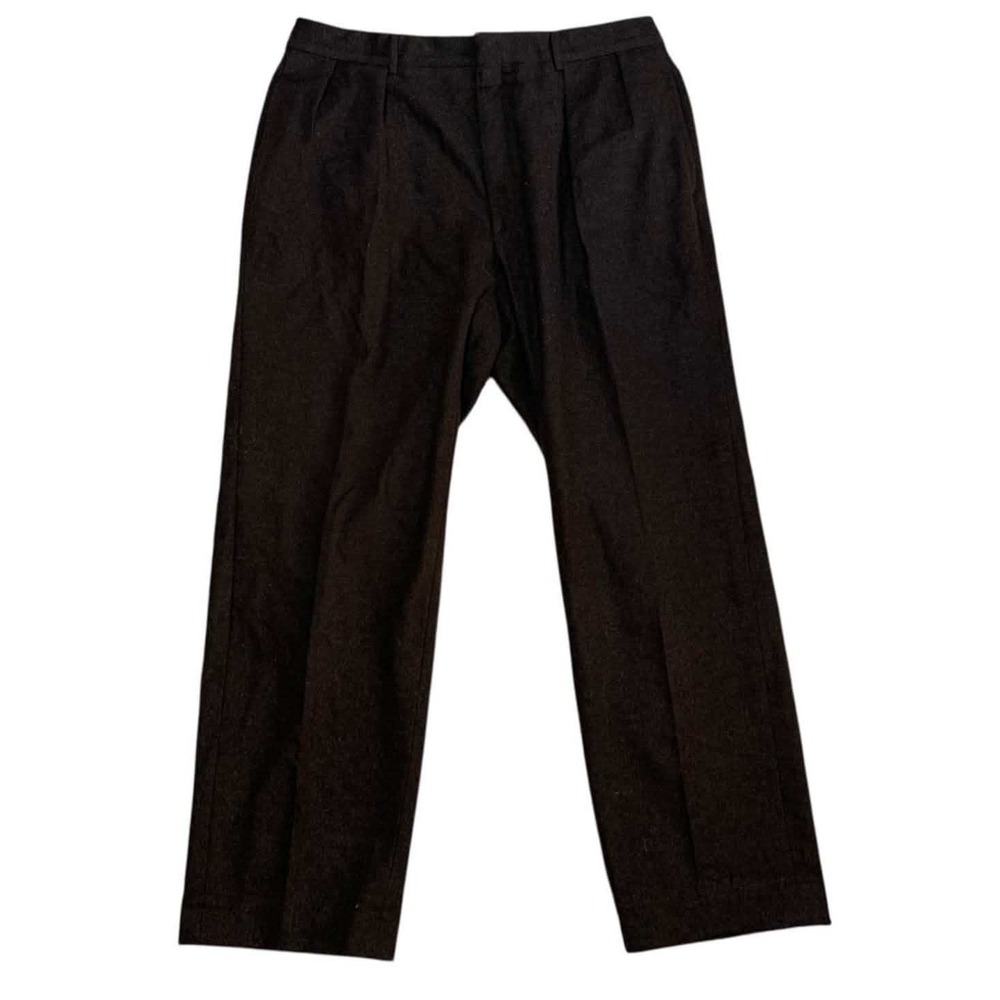 Polo Ralph Lauren Vintage Mens Italian Wool Cashmere Trousers 36 Dark Brown